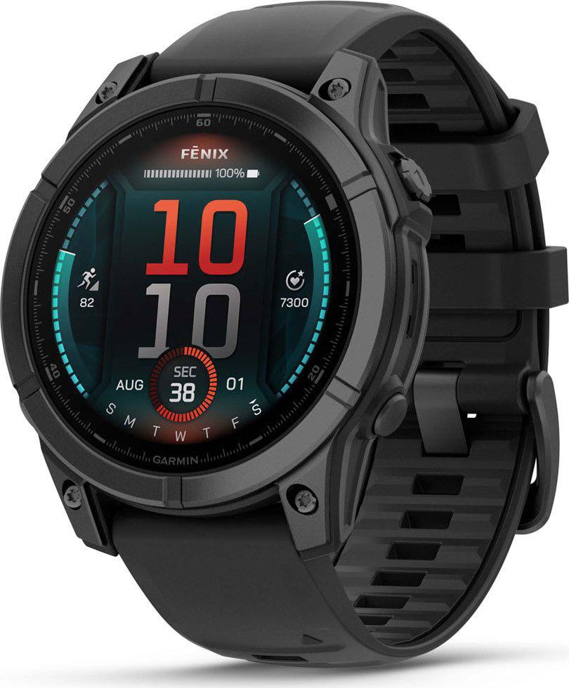 Garmin FENIX E - 47 mm AMOLED Schwarz/ Schiefergrau