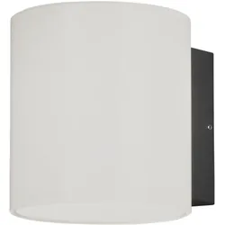 Konstsmide Wandleuchte Foggia, HighPowerLED 10W, anthrazit/opal Glas (7859-372)
