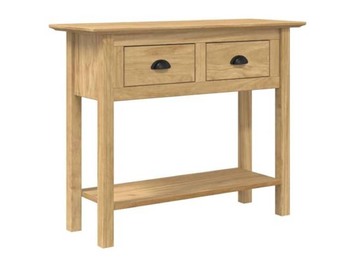 Kaorsrow Konsolentisch BODO mit Schublade Honigbraun 91x34,7x74 cm Schlanke Anrichte für Flur und Wohnzimmer bietet Stauraum dank Schubfach und quadratischer Beine für Stabilität.