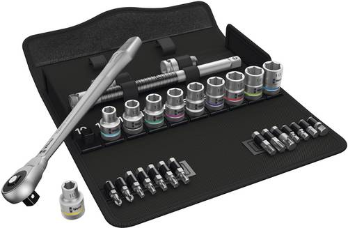 Wera Zyklop Metal 8100 SC 7 Steckschlüsselsatz metrisch 1/2 (12.5 mm) 28teilig 05004077001