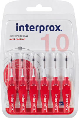 DENTAID GmbH INTERPROX reg miniconical rot Interdentalb.Blis. 6 St 01621388