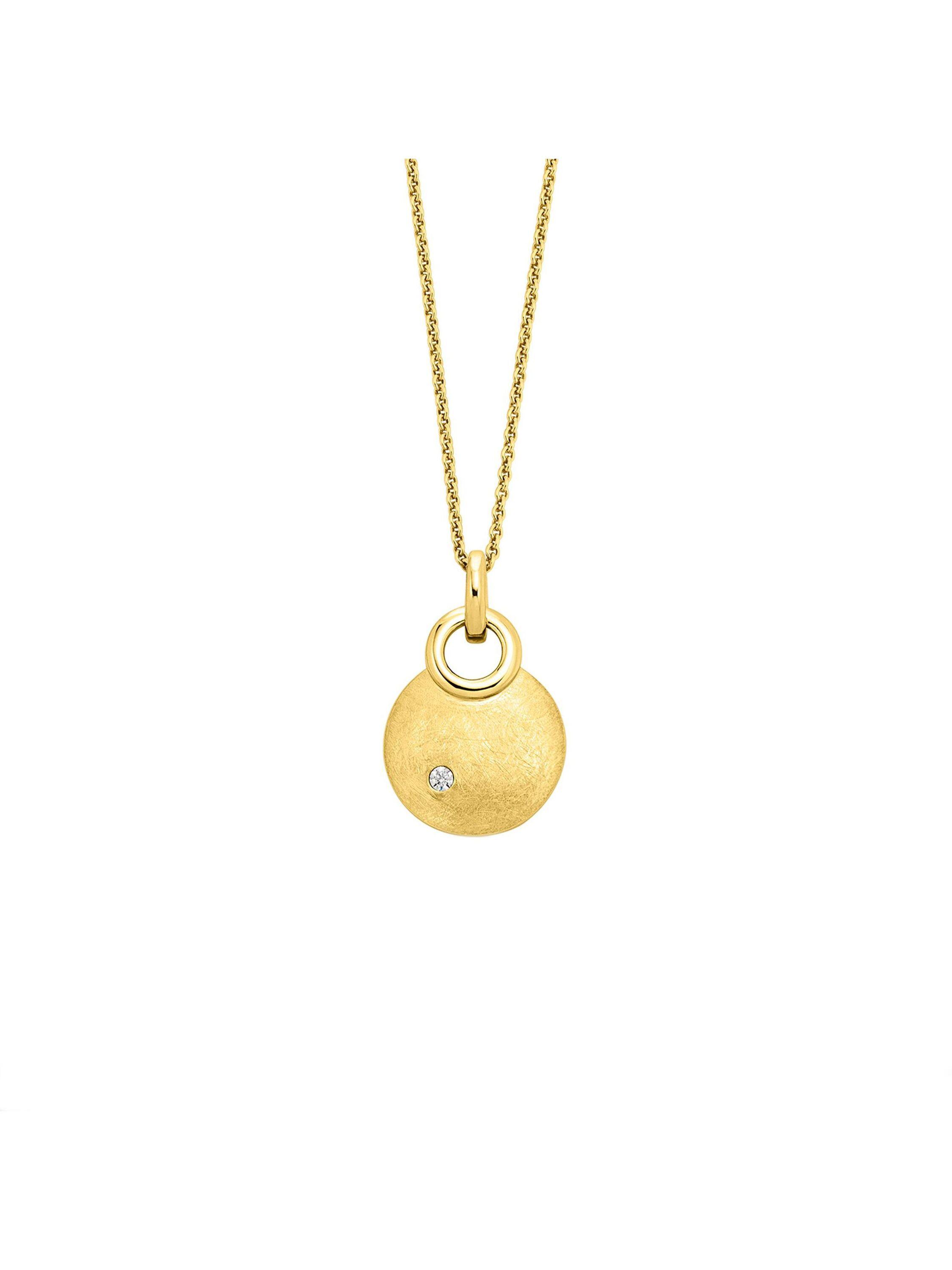 Orolino Halskette Gold 585 mit natürlichem Brillant 0,02ct.