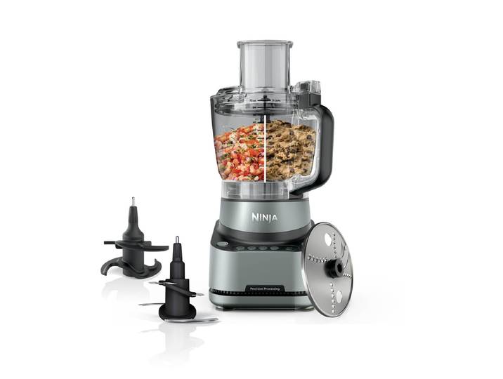 NINJA Küchenmaschine BZ651EU Ninja PrecisionPro Küchenmaschine , grau (edelstahl), B:20cm H:40,5cm T:20cm, Küchenmaschinen, Küchenmaschine