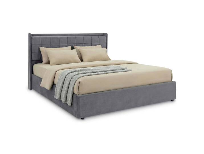 Idimex Polsterbett Yaro 160x200 cm dunkelgrau, Dunkelgrau, Mode, 160x200 cm, Schlafzimmer, Betten, Polsterbetten