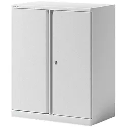 Bisley Stahlschrank mit Flügeltüren »Essentials« 2 OH Fachboden lackiert weiß, 91.4x101.5x47 cm