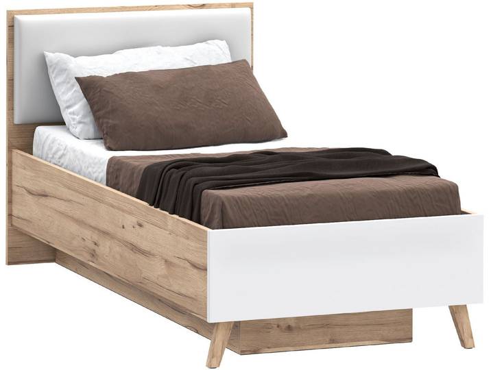FORTE Stauraumbett Vankka viel Stauraum, skandinavisches Design, Made in Europe, aufklappbarer Lattenrost, weitere Produkte zur Serie erhältlich