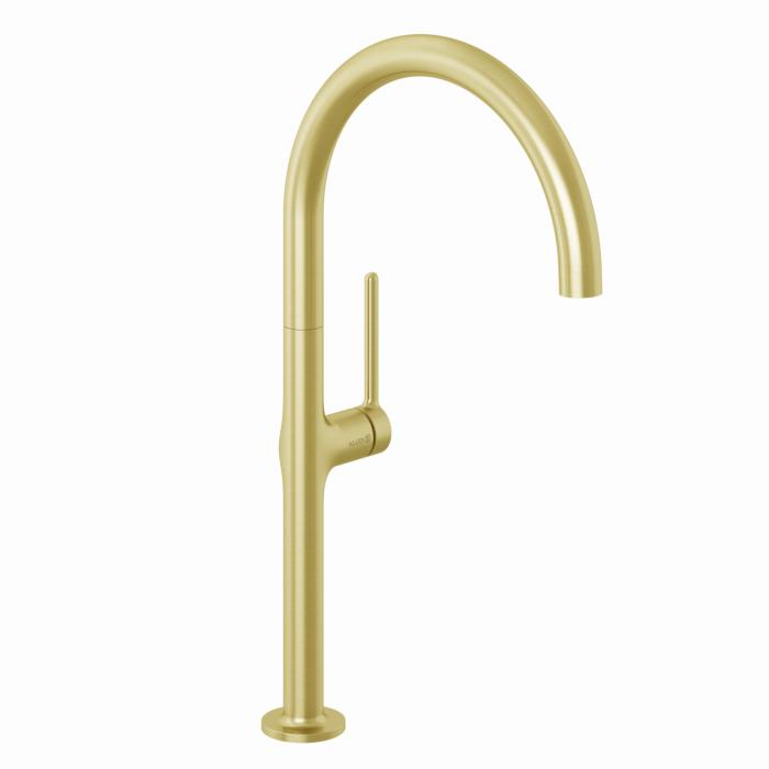 Kludi REEF Küchenarmatur 50803N075 seitliche Bedienung, Brushed Gold