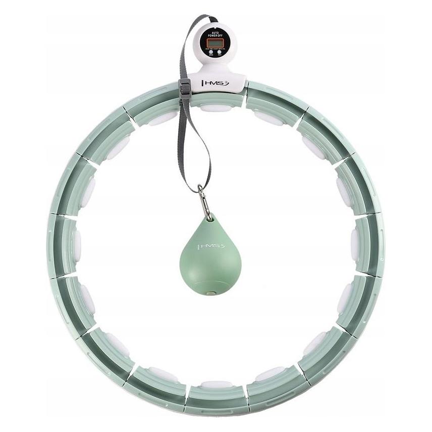 HMS Grünes Magnetisches Hula Hoop Set Hhm15 Mit Zähler + Abnehmgürtel Br163 Rot (17-44-605)