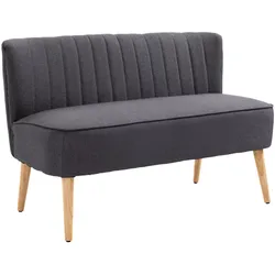 2-SITZER-SOFA Textil Dunkelgrau