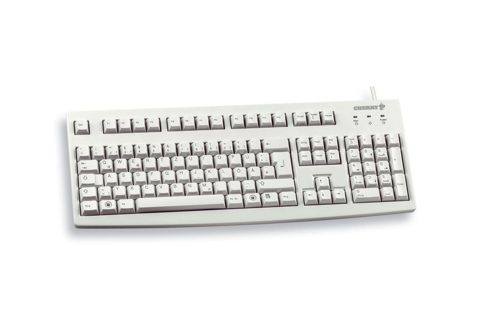 CHERRY G83-6105 kabelgebundene Tastatur, hellgrau G83-6105LUNDE-0