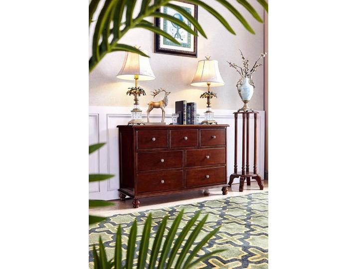 JVmoebel Kommode Elegante braune Holzkommode im Art Deco-Design mit Regal (1 St., Kommode), Made in Europa