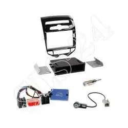 Autoradio 2-DIN mit Fach Einbaurahmen Radioblende+LFB Adapter Einbauset Hyund...