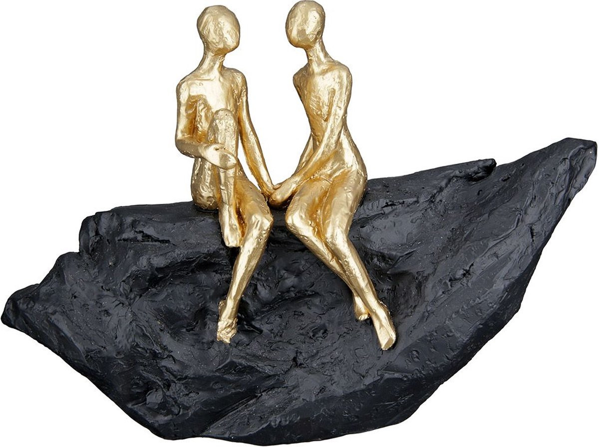 Gilde Sculptuur Verliefd goud op zwart