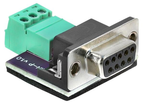 Delock 91293 D-Sub 9 Pin naar 3 Pin Terminalblock Adapter voor CAN/LIN