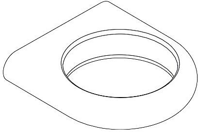 Hansgrohe Abdeckung Axor Logo für Halteelement 96110000 chrom