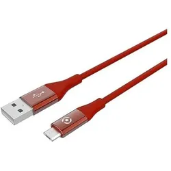 Celly USBMICROCOL3MRD USB-Kabel 3 m USB A Micro-USB B Rot (3 m), USB Kabel