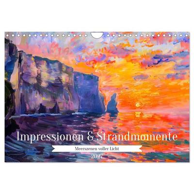 Impressionen und Strandmomente - Meeresszenen voller Licht (Wandkalender 2027 DIN A4 quer), CALVENDO Monatskalender