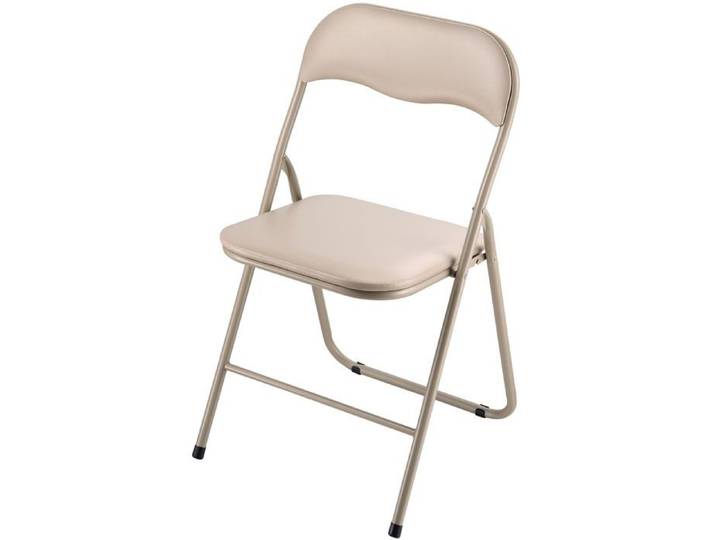 Chaises Pliantes - DUOKU - B60013-24 - Lot de 4 - Cuir PVC - Métal - Confort Rembourré