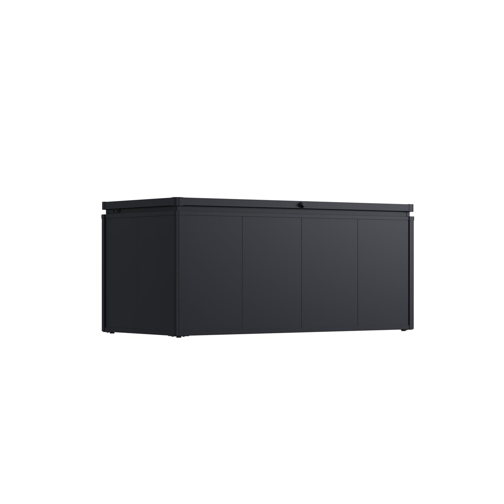 Weide Noble Gartenbox 830 L Aufbewahrungsbox aus Stahl Anthrazit