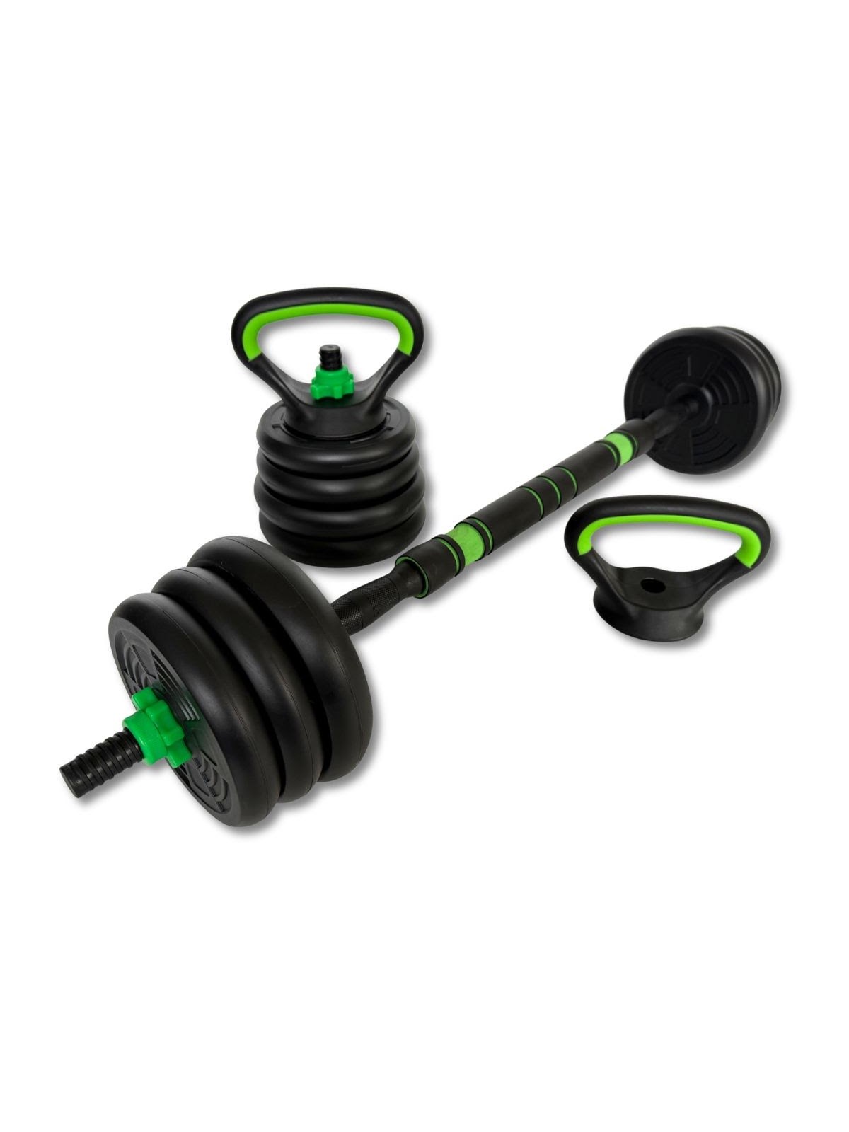 ASG 20 kg. Vægtsæt - Sort/Grøn