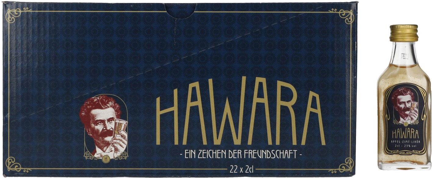 HAWARA Apfel-Zimt-Likör 23% Vol. 22x0,02l