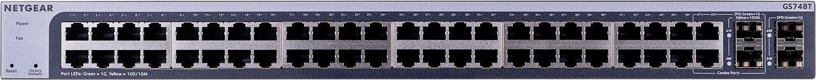 Netgear GS748T-600EUS Managed Gigabit Switch met 50 poorten