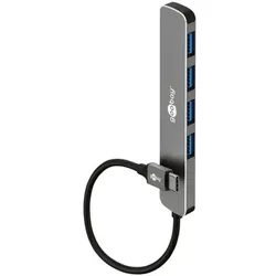 goobay USB-Hub USB-C auf USB-C /USB-A 5 Gbit/sek