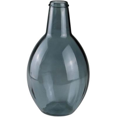 Bodenvase AM DESIGN, blau (dunkelblau), B:20cm H:38cm T:20cm, Glas, Vasen, mundgelasen, Höhe 38 cm