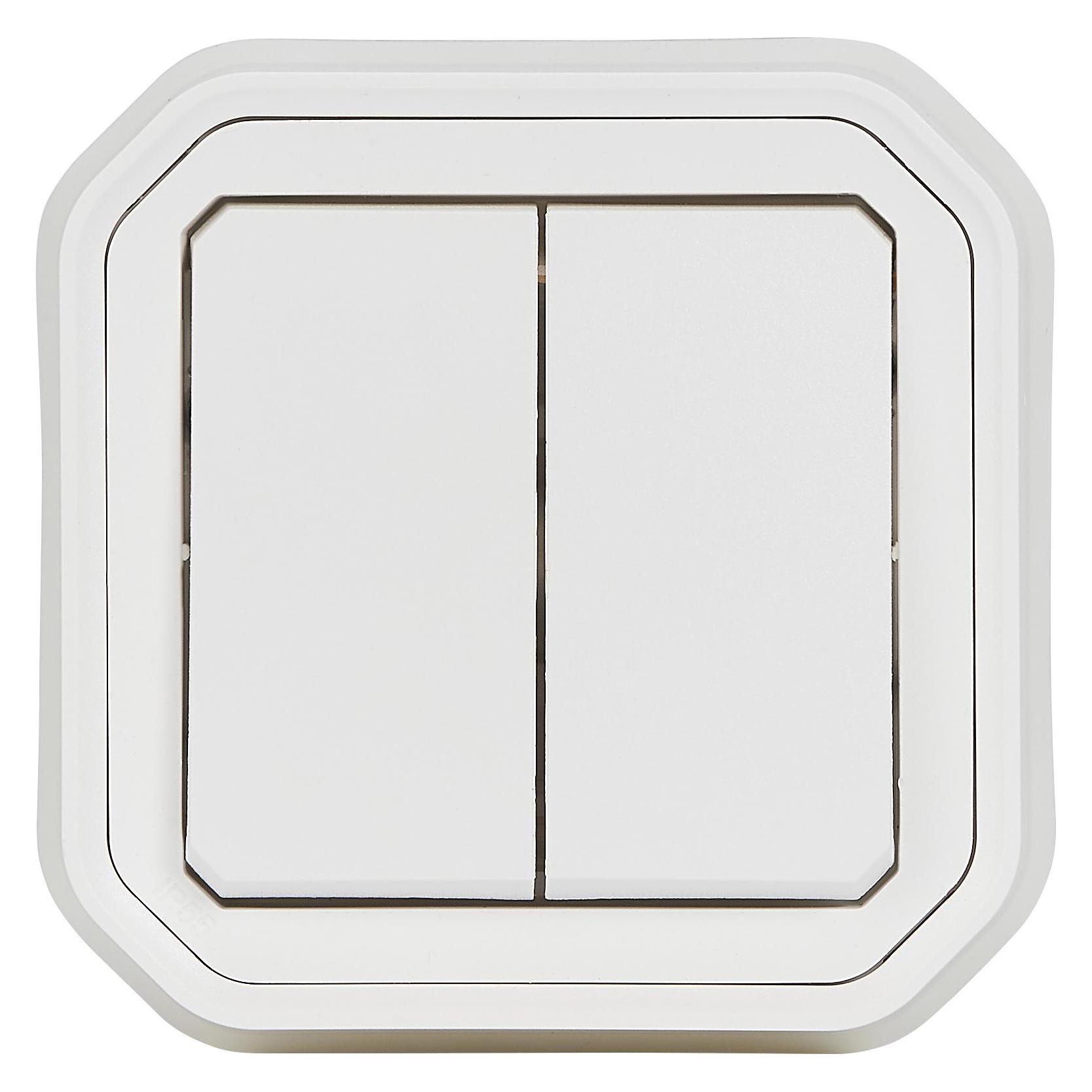 Legrand Doppelschalter/Doppeltaster, Unterputz-Set (069855L)