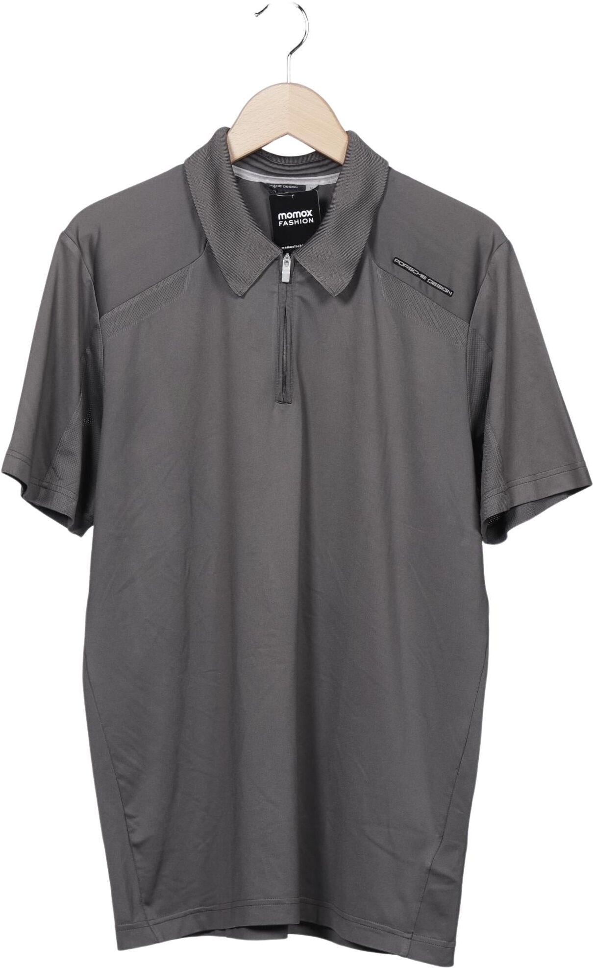 Adidas Porsche Design Herren Poloshirt, Grau, Gr. M, Synthetik / Elasthan - Second Hand