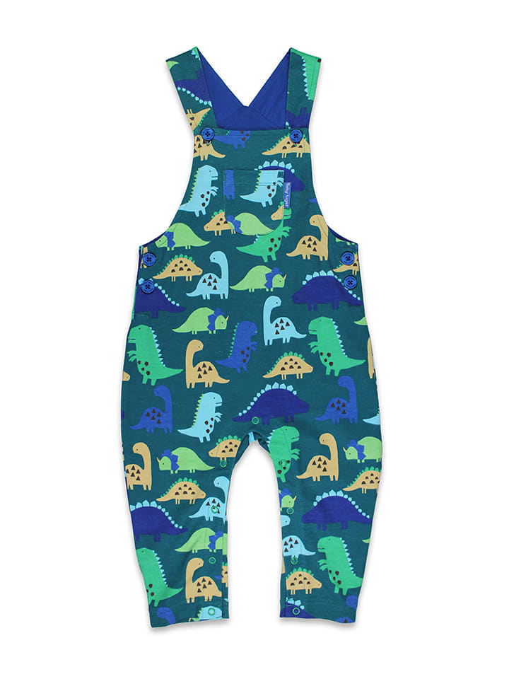 Toby Tiger Latzhose in Blau/ Grün - 98