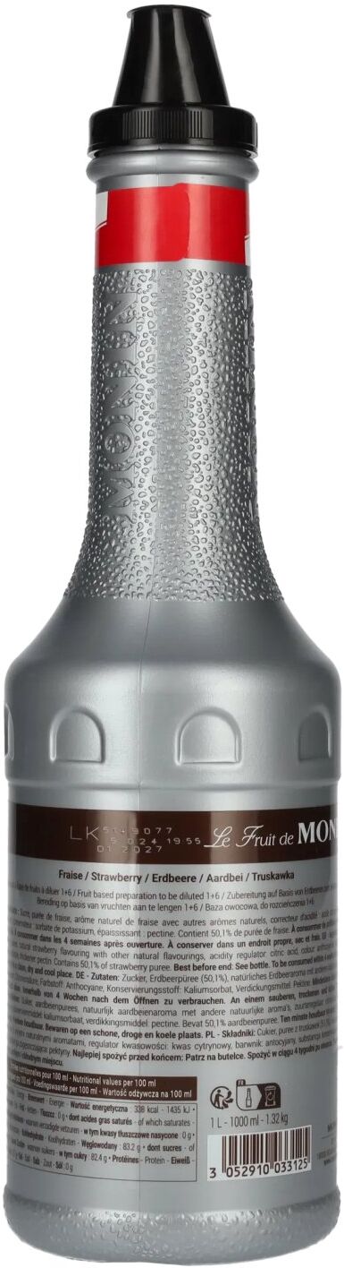 Monin Fruchtpüree ERDBEERE 1l PET