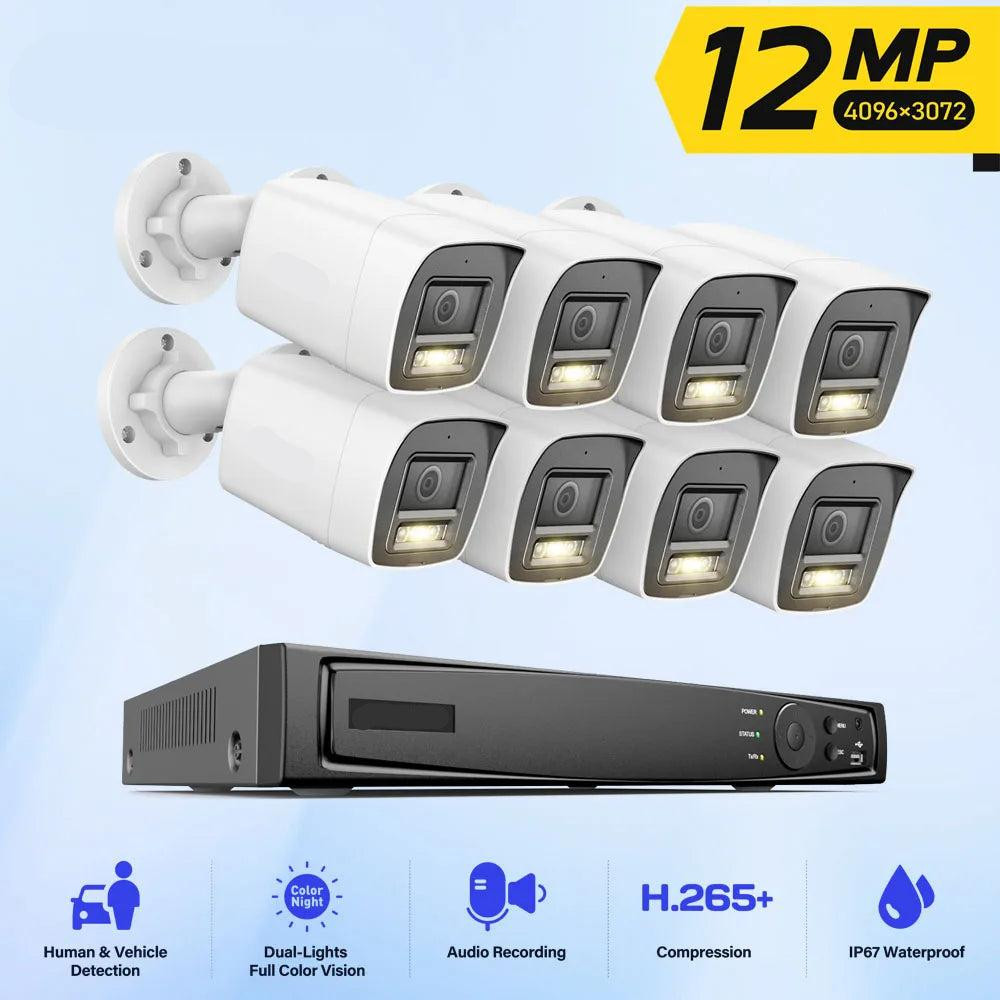 Selius Beveiligingsset met 8x Draadloze Outdoor CCTV Camera's