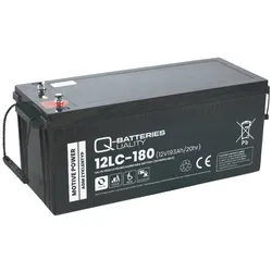 Q-Batteries 12LC-180 AGM Solar und Wohnmobil Batterie 12V 193Ah