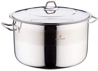 Sofram 18/10 Stainless Steel JUMBO Deep Kettle Stock Pot w/ Lid