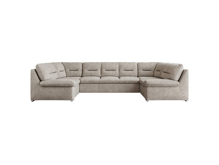 WOHNLANDSCHAFT COMODO U Beige Struktur