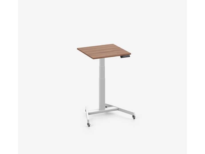 FOKUS Single Schreibtisch Weiß Nussbaum 60x60