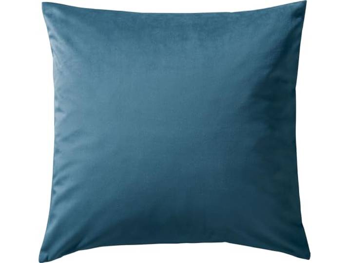 REDBEST Kissenhülle Kingsville Nicky-Velours Uni Petrol Größe 50x50 cm - samtig-weicher Stoff, sanft zur Haut und warm im Griff