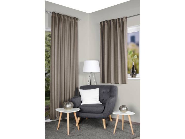 Rideau thermique Eskamio 135 x 160cm Marron/Marron