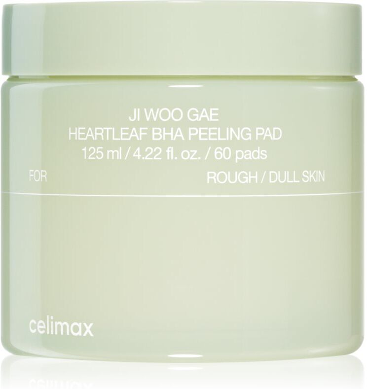 celimax Ji Woo Gae Heartleaf BHA Peeling Pad Peeling-Polsterchen mit beruhigender Wirkung 60 St.