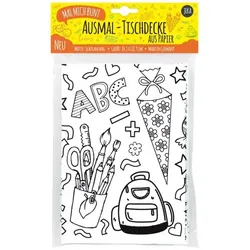 Mal mich bunt - Ausmal Tischdecke Schulanfang