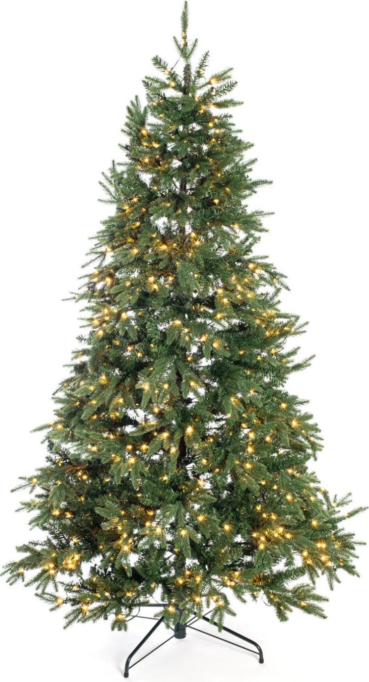 50NRTH Kunstkerstboom Sherwood, groene spar, 210 cm, inclusief lichtketting