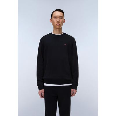 Kapuzensweatshirt NAPAPIJRI, Herren, Gr. XXL, schwarz, Obermaterial: 100% Baumwolle, normal, Rundhals, angesetztes Bündchen, Sweatshirts, mit Langarm-Design, aus Baumwolle