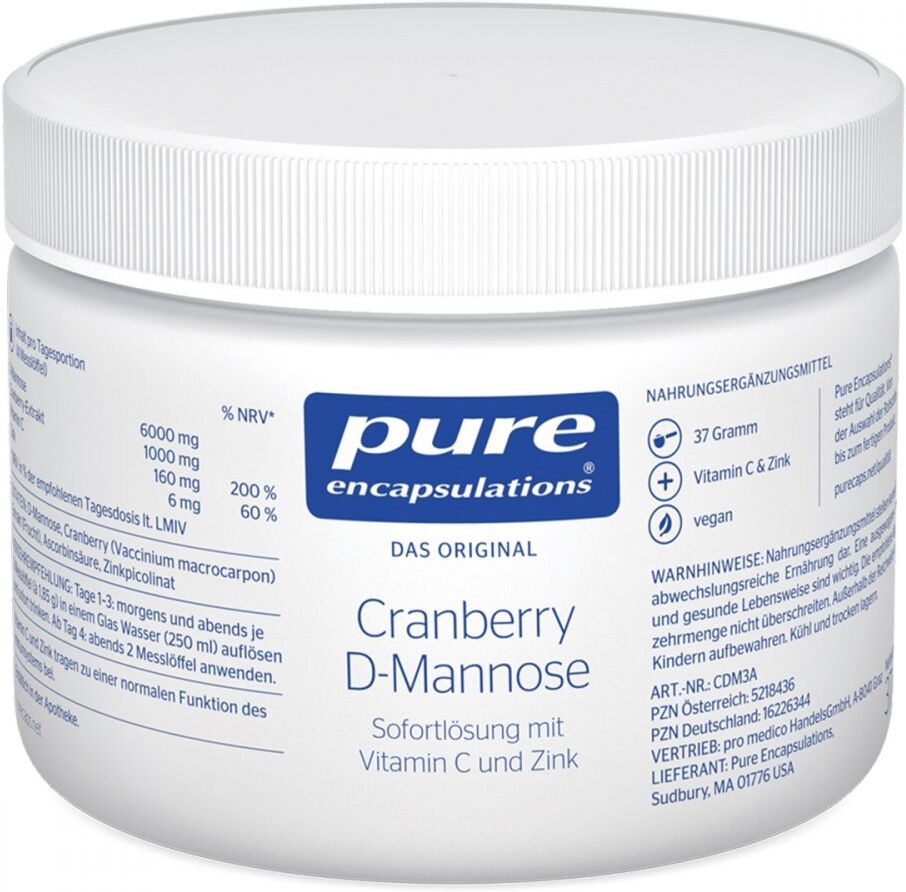 Pure Encapsulations Cranberry D-Mannose Pulver 37g
