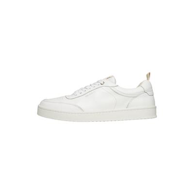 Sneaker N91 "Court M AB Herrensneaker", Herren, Gr. 43, weiß, Leder, Schuhe Sneaker, Turnschuh Leder handgefertigt, sportlicher Freizeitschuh Herren
