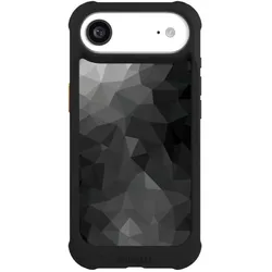 Nivocase Hülle für Apple iPhone Air Stossfeste Handyhülle NIVOmax Case Schwarz Mosaik Muster Tarnmuster (Apple iPhone Air), Smartphone Hülle, Schwarz