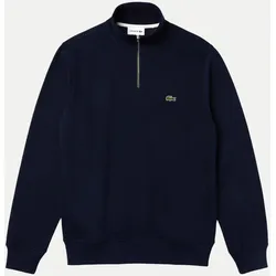 Sweatshirt mit Troyer-Kragen Blau M