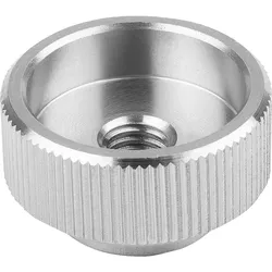 Rändelmutter Kipp DIN 6303 Innengewinde M 6 Niro