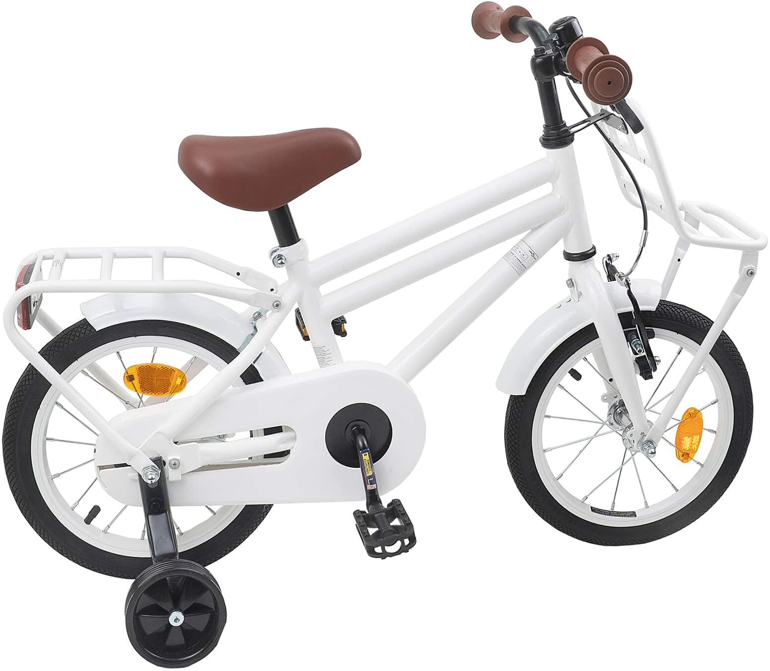 vidaXL Vélo pour Enfants 16 Pouces for 4-6 Years Old Blanc