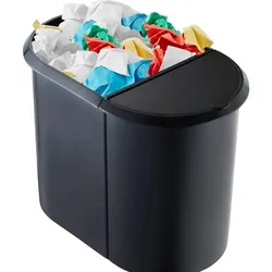 helit Mülltrenner 20,0 + 9,0 l schwarz